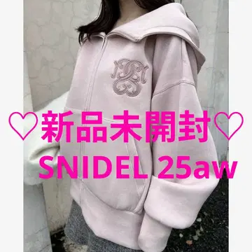 SNIDEL 스나이델 25aw 신상 볼륨 후드티 PNK