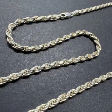 [ 초 와이드 60cm 15g ] 이탈리아제 로프 체인 목걸이