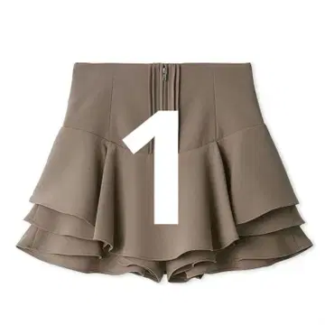 SNIDEL 스나이델 레이어드 프릴 미니스커트 숏 팬츠 MOC 1