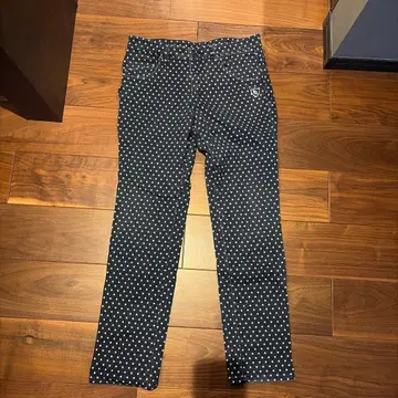 PG 로고 별 패턴 네이비 남성 바지