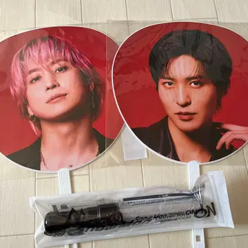 점보 부채 사쿠마 다이스케 메구로 렌 SnowMan 응원봉 ON