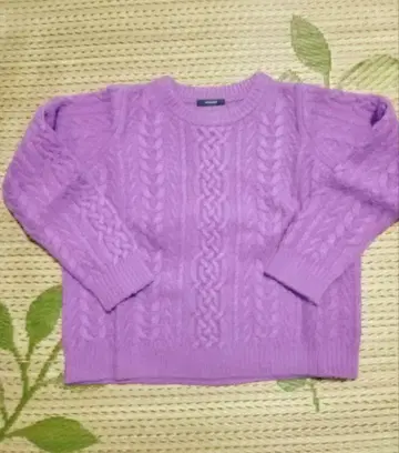 JOURNAL STANDARD 케이블 니트 퍼플