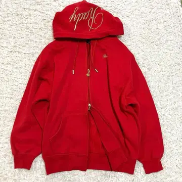 [ Rady ] 더블 지퍼 빅 후드티 레드 S