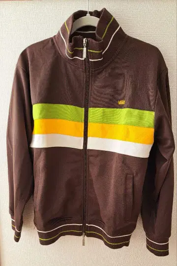 VANS 트랙 자켓 브라운