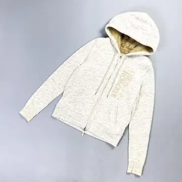 아베크롬비 앤 피치 인조 모피 후드티 멜란지 그레이 L*KD902