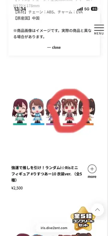 i Ris 미니 피규어 와카이 유키