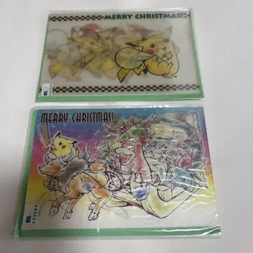 포켓몬 크리스마스 카드 3D 포켓몬스터 2장 세트