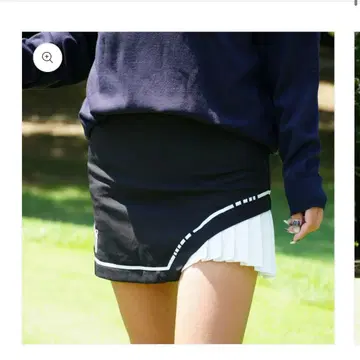 골프 프리 플리츠 블랙 스커트