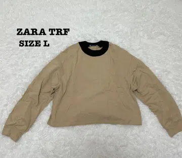 ZARA TRF 배색 넥 맨투맨 오버 사이즈 L [234]
