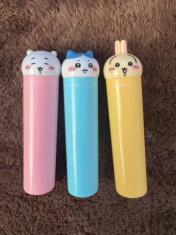 치이카와(먼작귀) 캐릭터 포함 VICKS 비 3개 세트 (사탕 제외)