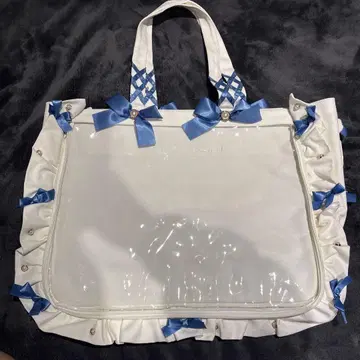 18 자카마트 이타백 A3 프릴 토트 스모크 블루