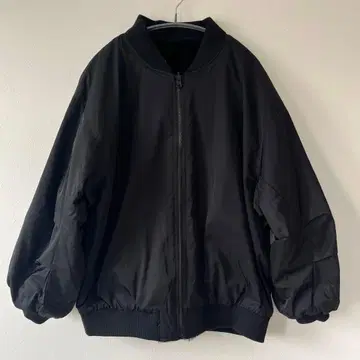 [ 미사용 ] 시마무라 리버서블 블루종 L 겨울 아우터 벌룬 슬리브