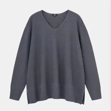 플라스테 2024AW 레이온 블렌드 V넥 라메 스웨터 L 사이즈