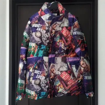 EVOLUTION 컬러풀 프린트 다운 자켓 L