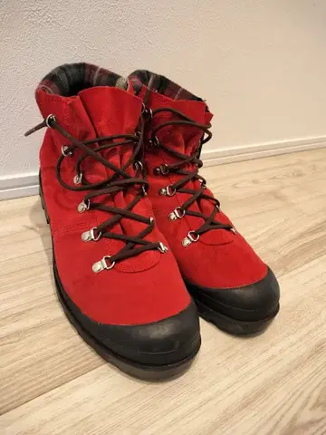 VANS 레드 하이컷 부츠