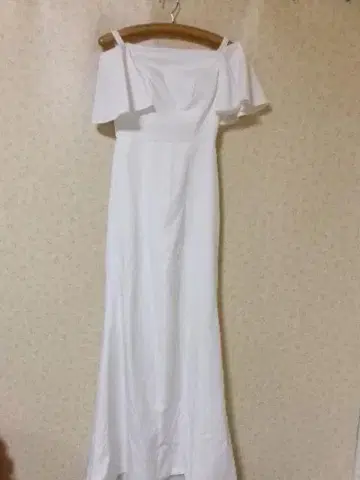 101666 드레스 머메이드 라인 화이트