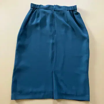 파란색 타이트 스커트 사이드 슬릿 포함