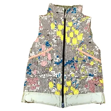 베이비 제인 캐샤렐 꽃무늬 베스트 리버서블 충전솜 새상품급 36