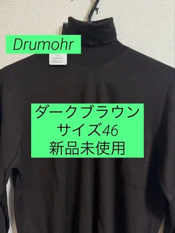 [ 미사용 새상품 ] 돌모어 터틀넥 니트 하이 게이지 다크 브라운 46