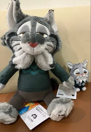 주토피아2 파우바트 L 봉제 인형 &you 마스코트 2체 세트