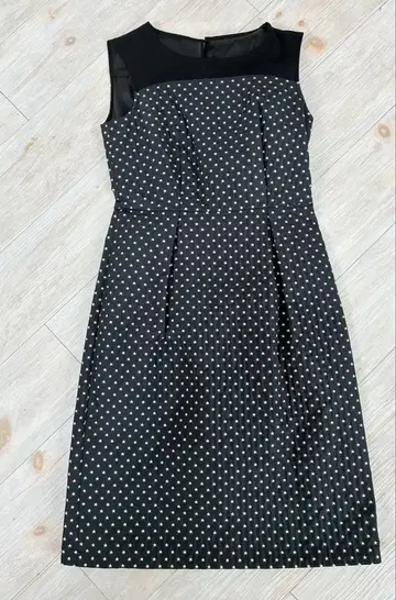 ANAYI 슬리브리스 도트 무늬 원피스 38