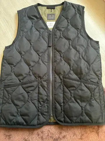 TAION ] MILITARY W-ZIP V NECK DOWN VEST
