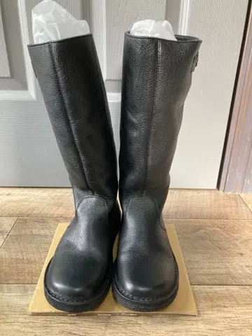마드라스 소프트 가죽 롱 부츠 블랙