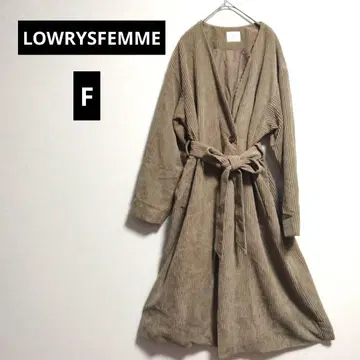 [ LOWRYSFEMME ] 그레이지 코듀로이 롱 코트 벨트 포함