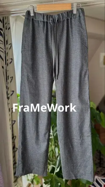 프레임워크 울 팬츠 다크 그레이 34