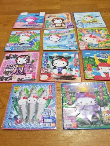 헬로키티 시가 한정판 지역 한정판 지방 한정판 푸치 타월 11장 세트