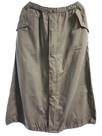 여성용 미니 스커트 롱 스커트 카키