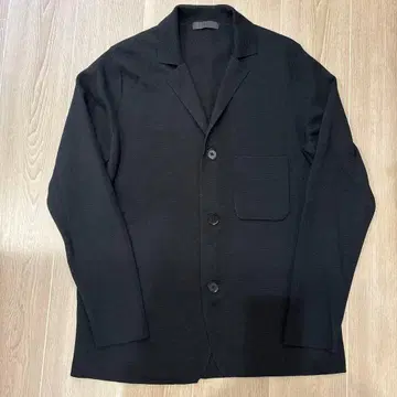 블랙 테일러드 자켓 니트