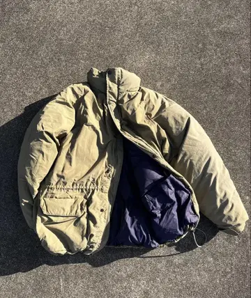 90s 몽벨 베이지 다운 자켓