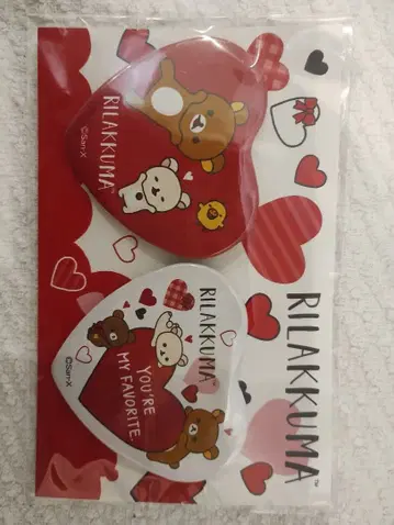 리락쿠마 하트형 배지 세트 하트 2020년 핀 배지