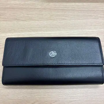 블랙 가죽 장지갑 BREE x Mercedes Benz