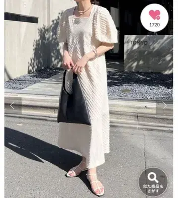 카프리슈 마쥬 컷오프 롱 원피스 원피스