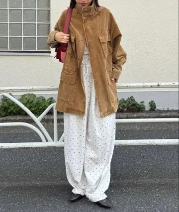 브라운 코듀로이 오버 사이즈 자켓