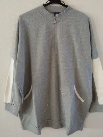 그레이 집업 튜닉