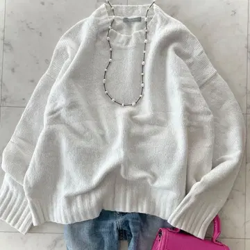 인기 띠어리 럭스 울 캐시미어 블렌드 니트 풀오버 화이트