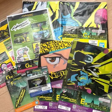 제일복권 사이버 펑크 엣지러너즈 C상 빅 타월 외 7종 세트