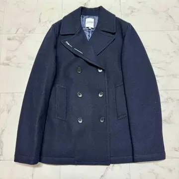 새상품급 장 폴 고티에 멜톤 P 코트 스티치 퀼팅 네이비