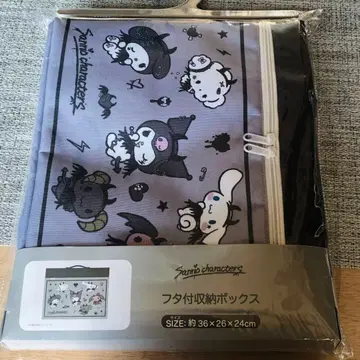 산리오 캐릭터즈 뚜껑 수납 박스 쿠로미 약 36 x 26 x 24cm