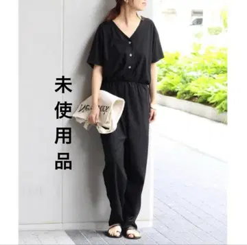 미사용품 FRAMeWORK 코튼 레이온 트윌 콤비네존