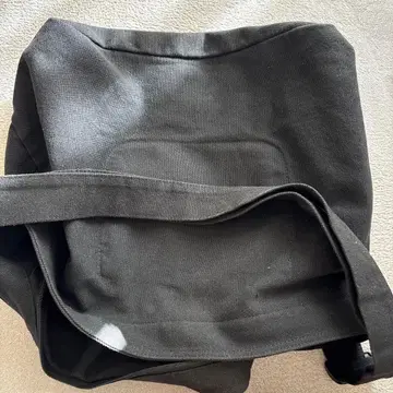 블랙 캔버스 숄더백