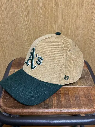애슬레틱스 47 MVP 야구 모자 코듀로이