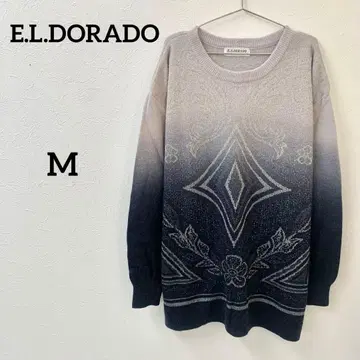 E.L.DORADO 그라데이션 패턴 니트 스웨터