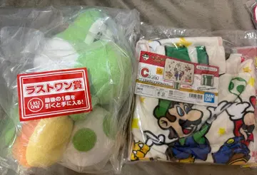 마리오 제일복권 라스트원 C상 담요 세트