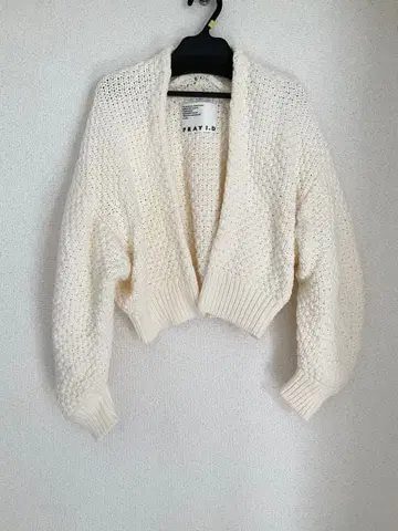 [ 새상품급 ] FRAY I.D 프레이 아이디 로우 게이지 숏 가디건