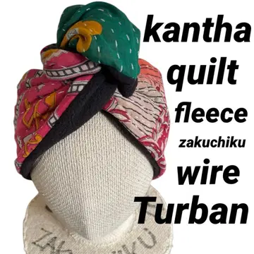 래리 퀼트 zakuchiku 따뜻한 와이어 터번