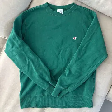 구제 의류 Champion 그린 맨투맨